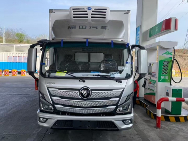 福田欧马可4米2蓝牌冷藏车